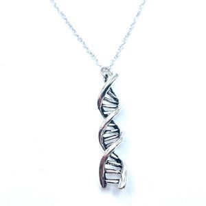 DNA Necklace Double Helix May Be Personalized